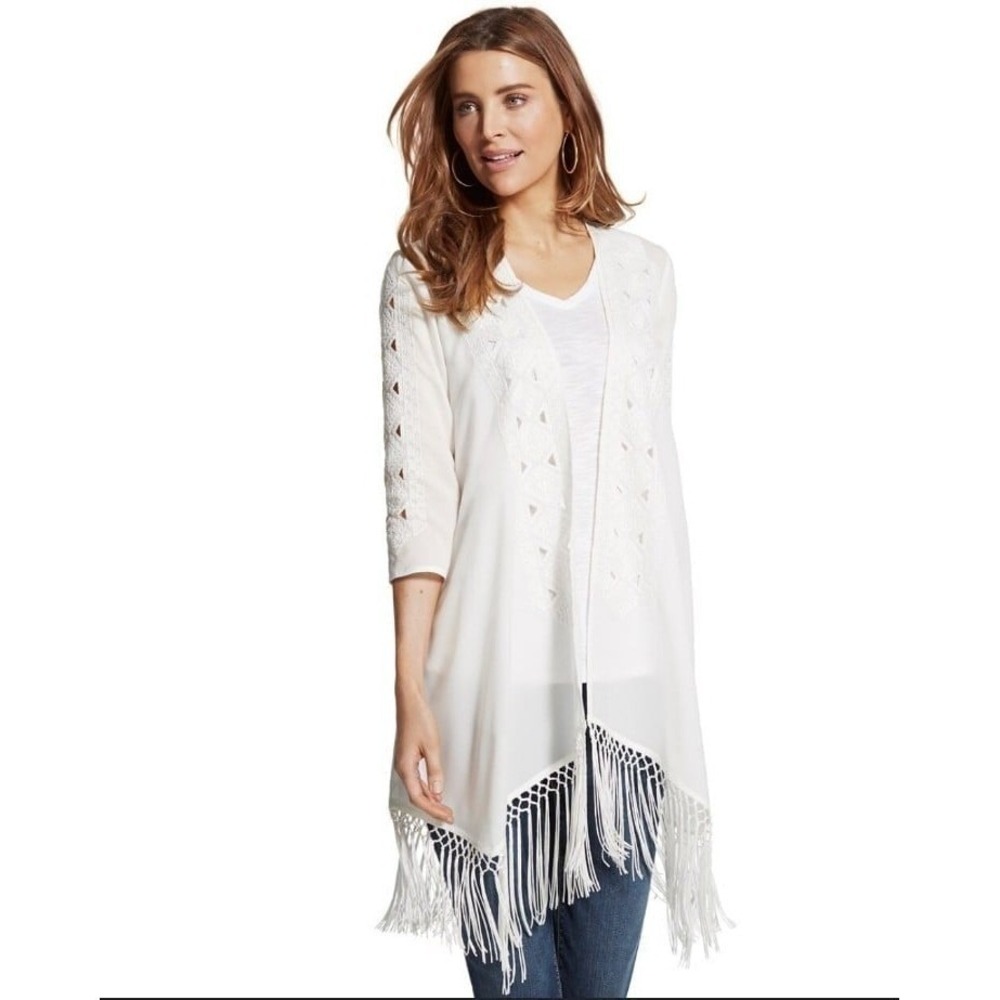 NWT CHICOS KOMONO W/FRINGE size 3